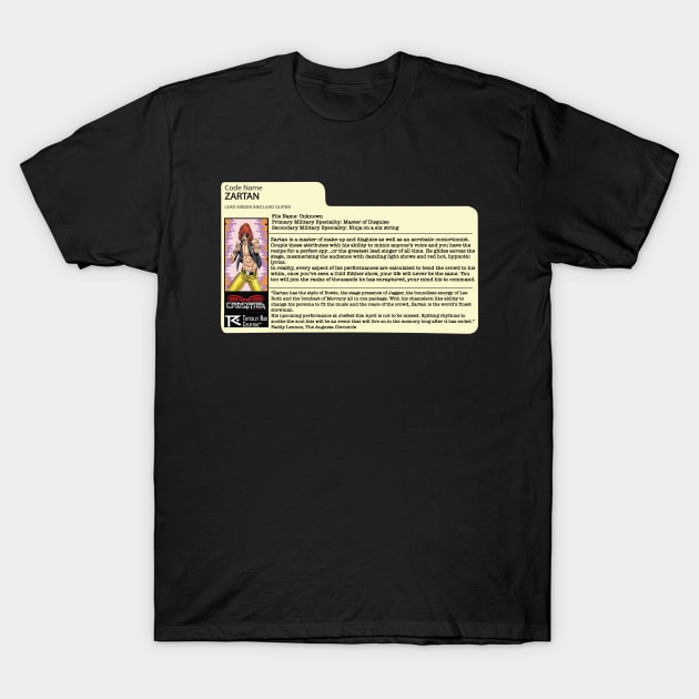 Zartan Filecard Cold Slither T-Shirt by Toytally Rad Creations